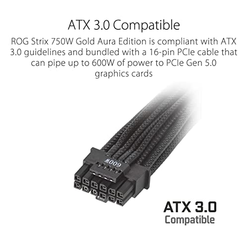 ASUS Rog Strix 750W Gold Aura Edition ARGB 750W Modulare 80+ Gold Attivo PFC ATX ASUS