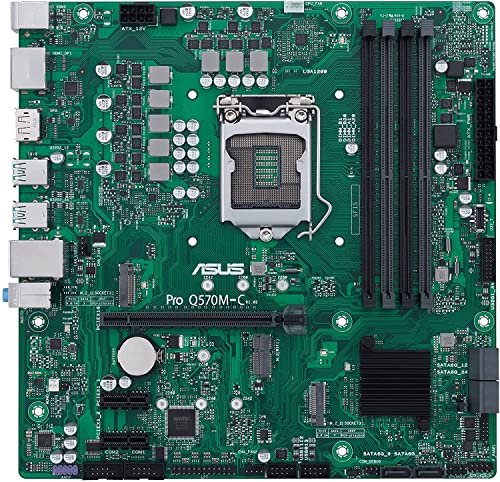 Asus Pro Q570M-C CSM Intel Q570 4*DDR4 2*M.2 6*SataIII sk1200 HDMI/DP mATX - Disponibile in 2-4 giorni lavorativi ASUS