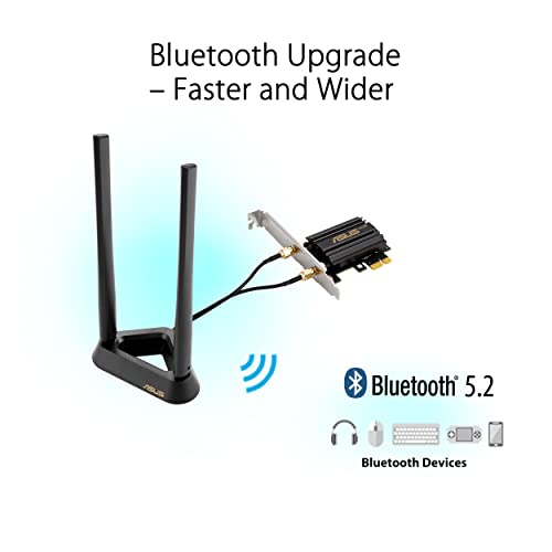 ASUS PCE-AXE59BT Scheda Wi-Fi/BT AX Tri-Band 2402Mbps PCi Ex 1x - Disponibile in 2-4 giorni lavorativi ASUS