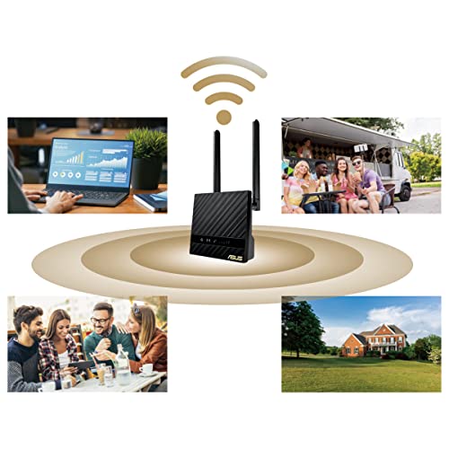 Asus 4G-N16 Router 4G Wireless N 300Mbps Banda singola Nero ASUS