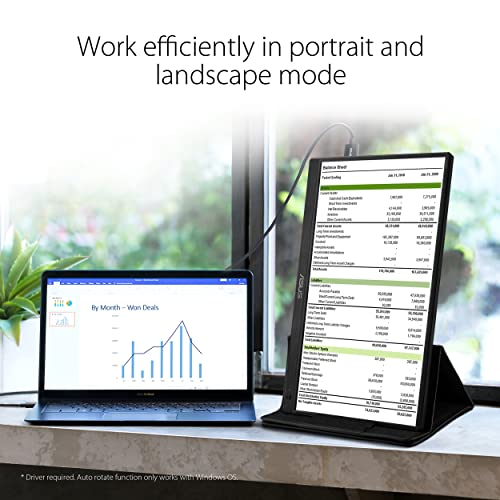 MONITOR ASUS PORTATILE LED 15.6" Wide MB165B 1366x768 10ms 220cd/m² 500:1 USB - Disponibile in 2-4 giorni lavorativi ASUS