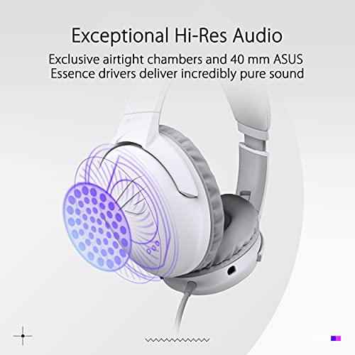 Asus ROG Strix Go Core Cuffie Gaming jack 3.5mm Moonlight White ASUS