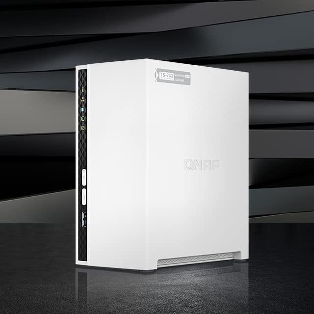 NAS TOWER QNAP TS-233 2xHDD, NOHDD 3.5"/2.5" SATA ARM 2.0GHz QuadCore RAM 2GB 1P GIGA 1P USB 3.2 1P USB 2.0 - Disponibile in 2-4 giorni lavorativi QNAP