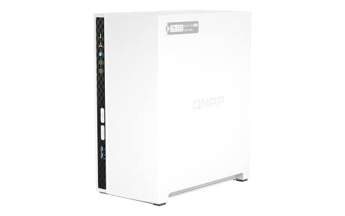NAS TOWER QNAP TS-233 2xHDD, NOHDD 3.5"/2.5" SATA ARM 2.0GHz QuadCore RAM 2GB 1P GIGA 1P USB 3.2 1P USB 2.0 - Disponibile in 2-4 giorni lavorativi QNAP