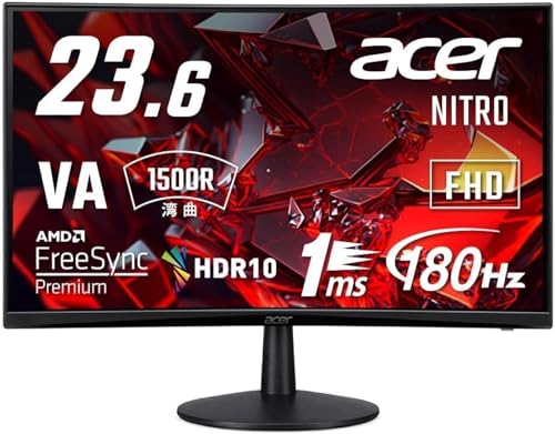 Acer Monitor Nitro ED24 24" VA 180Hz FHD 1ms FreeSync Multimediale 2*HDMI/DisplayPort - Disponibile in 2-4 giorni lavorativi Acer
