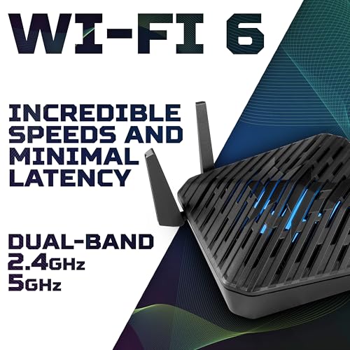 Acer Predator Connect W6D Wi-Fi 6 Router Gigabit Wi-Fi AX Dual Band 6.5Gbps Acer