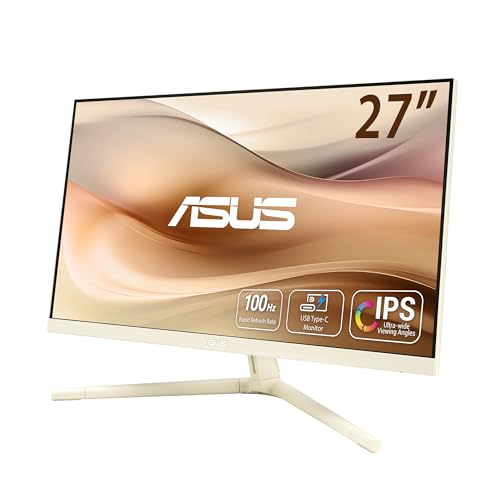 ASUS VU279CFE-M Monitor 27" IPS 100Hz Full HD 5ms HDMI/USB-C Beige - Disponibile in 2-4 giorni lavorativi ASUS