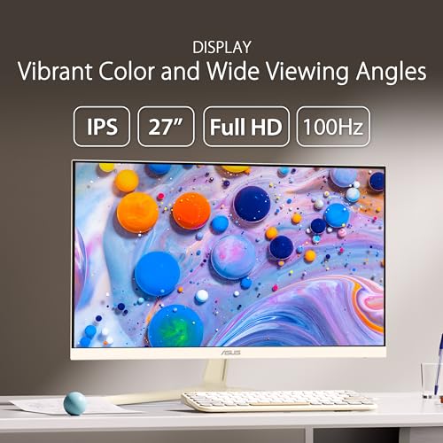ASUS VU279CFE-M Monitor 27" IPS 100Hz Full HD 5ms HDMI/USB-C Beige - Disponibile in 2-4 giorni lavorativi ASUS