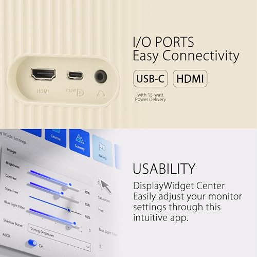 ASUS VU279CFE-M Monitor 27" IPS 100Hz Full HD 5ms HDMI/USB-C Beige - Disponibile in 2-4 giorni lavorativi ASUS