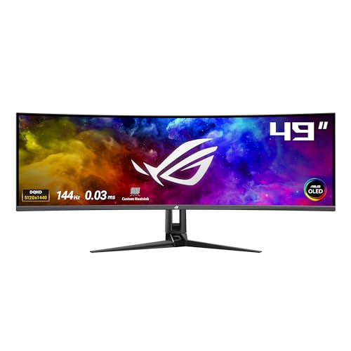 MONITOR ASUS 49" ROG Swift OLED PG49WCD Wide IPS 5120x1440 0.233ms 250cd/m² 100.000.000:1 USB-C - Disponibile in 2-4 giorni lavorativi ASUS