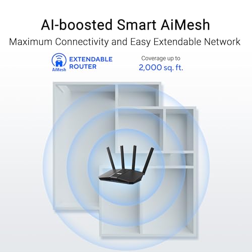 Asus RT-BE58U Router Wireless 7 3600Mbps Dual-band Nero - Disponibile in 2-4 giorni lavorativi ASUS