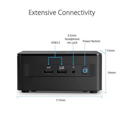 ASUS NUC 13 Pro i7-1360P Intel Iris Xe Graphics Wi-Fi 6/Bluetooth No OS - PC Barebone ASUS