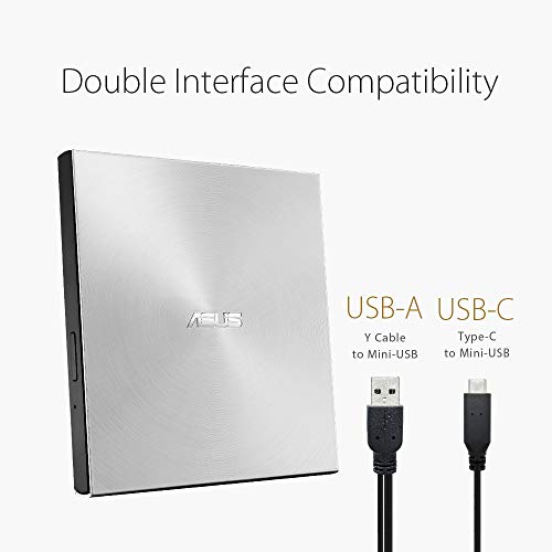 Asus ZenDrive U9M Masterizzatore Slim USB Silver - Disponibile in 2-4 giorni lavorativi ASUS