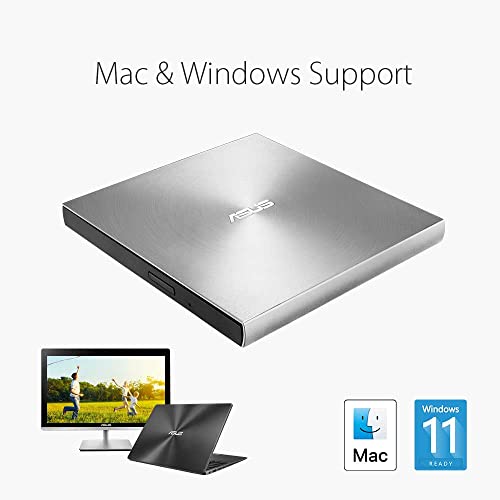 Asus ZenDrive U9M Masterizzatore Slim USB Silver - Disponibile in 2-4 giorni lavorativi ASUS
