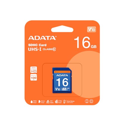 ADATA 16GB SDHC ASDH16GUICL10 Premier 10 30/16 MB/s Classe 10 ADATA