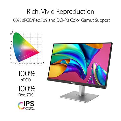 ASUS ProArt PA278CV Monitor 27" IPS 75Hz 2K WQHD Multimediale 2*USB HDMI/2*DisplayPort - Disponibile in 2-4 giorni lavorativi ASUS