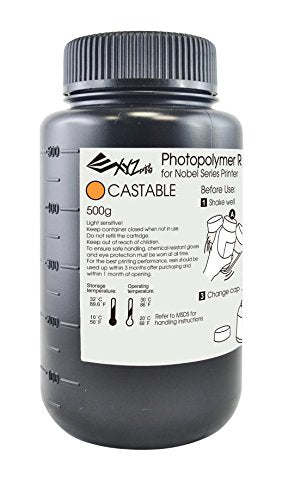 XYZ Resina Castabile UV per stampante 3D Nobel 1.0A 2x 500g - Disponibile in 2-4 giorni lavorativi XYZ