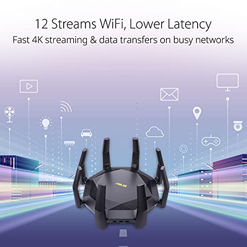 Asus RT-AX89X Router Gigabit Wi-Fi AX6000 Dual Band USB - Disponibile in 2-4 giorni lavorativi ASUS
