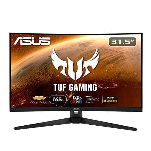 Asus TUF Gaming VG32VQ1BR Monitor Curvo 31.5" VA 165Hz QHD 1ms Multimediale 2*HDMI/DisplayPort - Disponibile in 2-4 giorni lavorativi ASUS