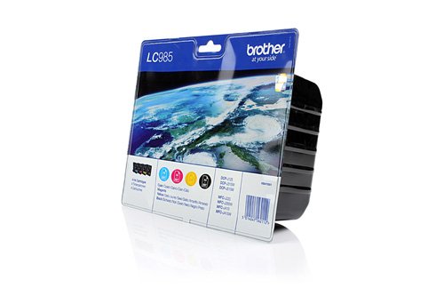 INK BROTHER LC-985VALBP Blister 4C x DCP-J515W DCP-J125 DCP-J315W DCP-J410W MFC-J220 MFC-J265W MFC-J410 - Disponibile in 2-4 giorni lavorativi BROTHER