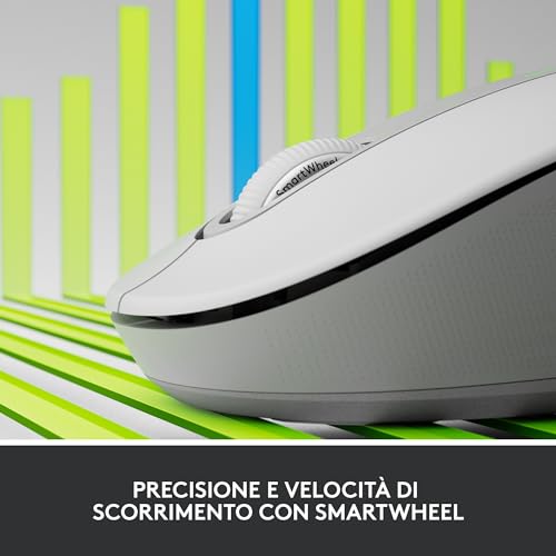Logitech Signature M650 for Business Mouse Ottico 4000DPI 5 Tasti Wireless/Bluetooth Off-White LOGITECH