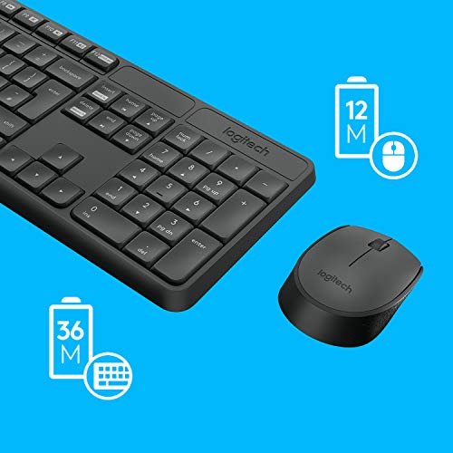 Kit Tastiera Mouse Wireless Logitech MK235 Nero Layout Italiano GameSIDE&Tech