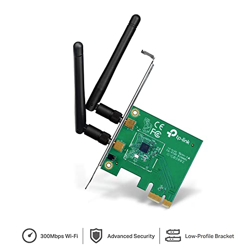 Scheda Di Rete Wireless TP-Link TL-WN881ND 300Mbps PCI-Express x1 + Staffa Low Profile GameSIDE&Tech