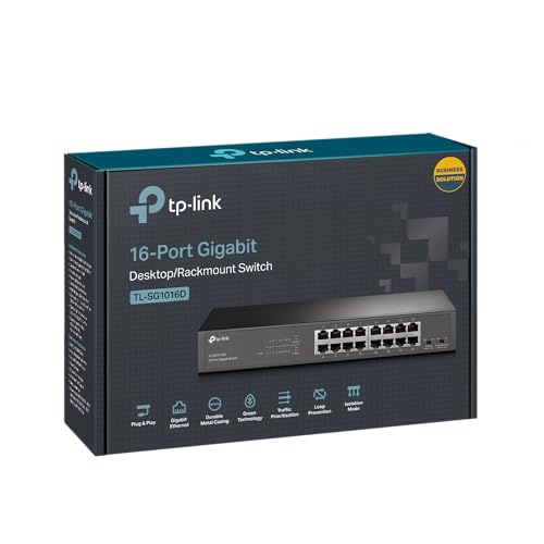 Tp-Link TL-SG1016D Switch Desktop Gigabit 16 Porte - Disponibile in 2-4 giorni lavorativi TP-LINK