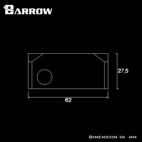 Barrow PBTS20-V1 Top DDC Pump Nero - Disponibile in 2-4 giorni lavorativi Barrow