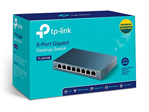 TP-Link TL-SG108 Switch Gigabit 8 porte - Disponibile in 2-4 giorni lavorativi TP-LINK