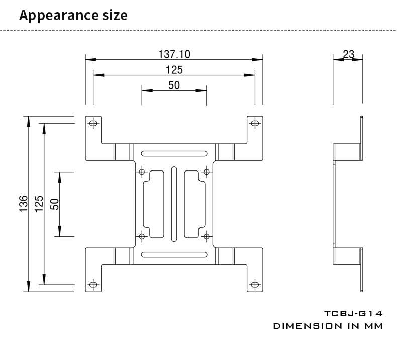 Barrow TCBJ-G14 Bracket supporto pompa 140mm Nero - Disponibile in 2-4 giorni lavorativi Barrow