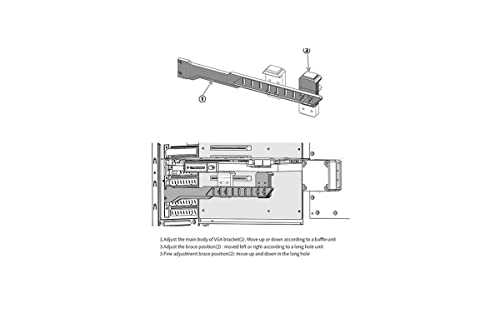 Barrow GPU Bracket Alluminio Nero Barrow