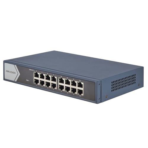 Hikvision DS-3E0516-E(B) Switch Unmanaged Gigabit 16 porte Hikvision