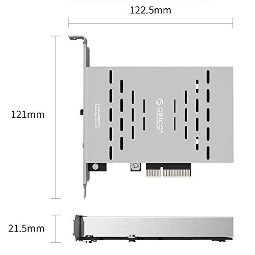 Orico PRS2 PCIe 2*M.2 2280 Raid 0/1 PCi Ex 4x - Disponibile in 2-4 giorni lavorativi Orico