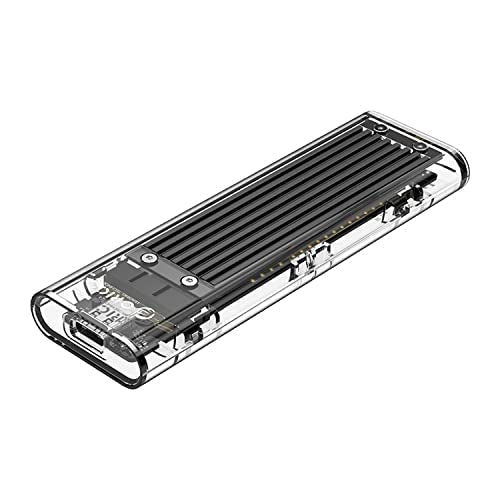 Orico TCM2-C3 Box Esterno SSD Enclosure M.2 NVME USB Type-C - Trasparente-Nero - Disponibile in 2-4 giorni lavorativi Orico