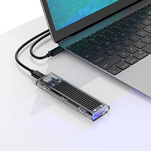 Orico TCM2-C3 Box Esterno SSD Enclosure M.2 NVME USB Type-C - Trasparente-Nero - Disponibile in 2-4 giorni lavorativi Orico