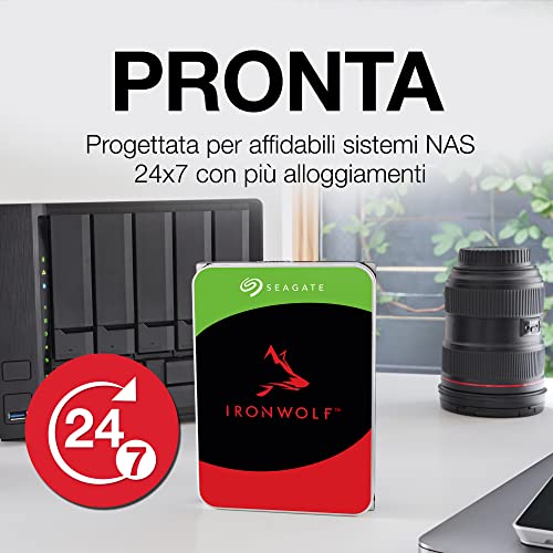 HD SEAGATE IRONWOLF SATA3 4TB 3.5" 5900 RPM  256mb cache 24x7 - NAS HDD - ST4000VN006 - Gar. 3 anni - Disponibile in 2-4 giorni lavorativi SEGATE