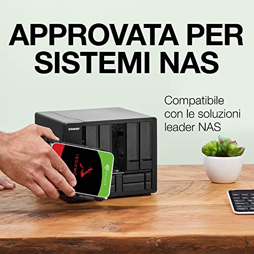 HD SEAGATE IRONWOLF SATA3 4TB 3.5" 5900 RPM  256mb cache 24x7 - NAS HDD - ST4000VN006 - Gar. 3 anni - Disponibile in 2-4 giorni lavorativi SEGATE