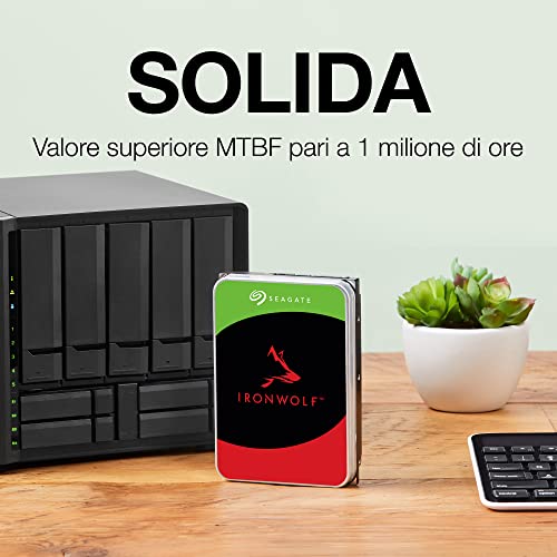 HD SEAGATE IRONWOLF SATA3 4TB 3.5" 5900 RPM  256mb cache 24x7 - NAS HDD - ST4000VN006 - Gar. 3 anni - Disponibile in 2-4 giorni lavorativi SEGATE