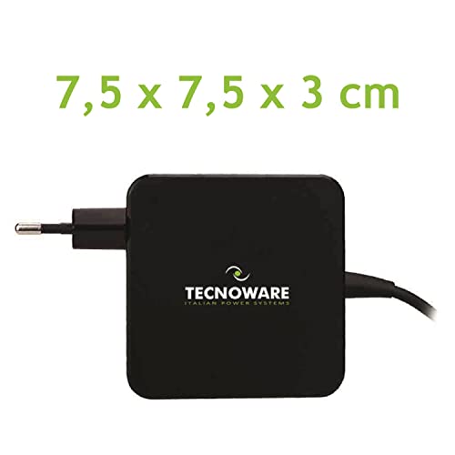 Tecnoware FAU17563 Alimentatore Notebook 65W 5V/3A 9V/3A 12V/3A 15V/3A 20V/3.25A USB-C TECNOWARE