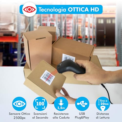 Atlantis Land LN1100 Barcode Scanner Ottico 1D USB Atlantis Land