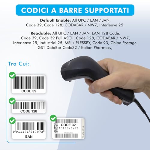 Atlantis Land LN1100 Barcode Scanner Ottico 1D USB Atlantis Land