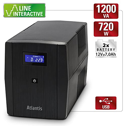 Atlantis Land OnePower S1200 UPS Line Interactive 1200VA/720W 3xIEC 2x Schuko Atlantis Land