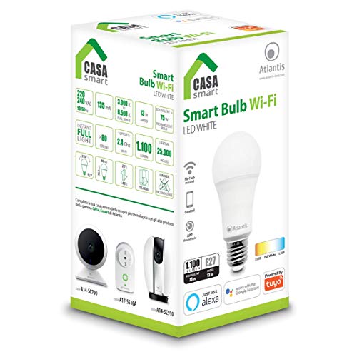 Atlantis Land Smart Bulb Wi-Fi LED Bianco 13W Atlantis Land