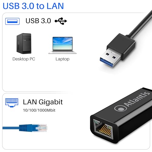 Atlantis Land A02-UTL30 Adattatore USB 3.0 to GLAN Atlantis Land