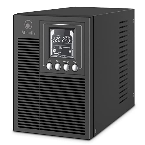 UPS ATLANTIS A03-OP1002 Server Online 1000VA (900W) Tower doppia batteria USB/EPO 4xIEC LCD Slot SNMP (codice A03-SNMP2-IN) - Disponibile in 2-4 giorni lavorativi ATLANTIS
