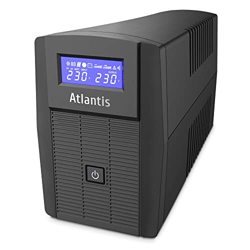 UPS ATLANTIS A03-HP1003 800VA (480W) Sinewave Line Interactive 12V-9Ah Display LCD e LED stato UPS Interfaccia USB-HID 2xSchuko - Disponibile in 2-4 giorni lavorativi ATLANTIS