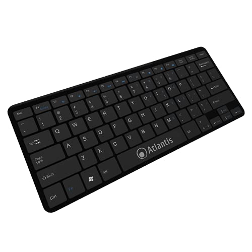 TASTIERA MINI ATLANTIS P013-LK-8840-UB 78 tasti ultra slim USB NERO - Disponibile in 2-4 giorni lavorativi ATLANTIS