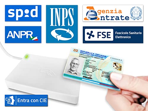 Atlantis Land Lettore CIE 3.0 per Carta d'Identita' Elettronica Italiana - Disponibile in 2-4 giorni lavorativi Atlantis Land