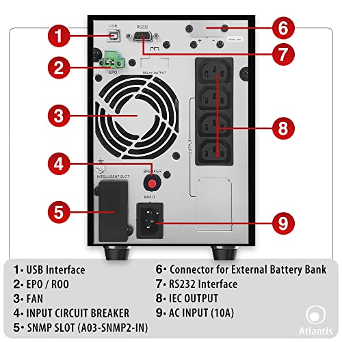 Atlantis Land LinePower 1502 Pro UPS On Line 1500VA/1350W Atlantis Land